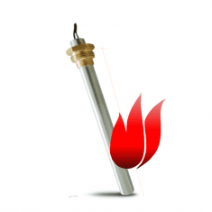 bougie résistance d'allumage 160mm