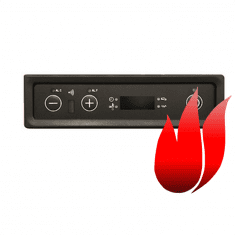 kausiflam afficheur 3 boutons (noir)